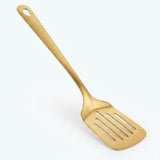 Stainless Steel Slotted Turner 25cm – Gold - Al Kabayel Discount CentreStainless Steel Slotted Turner 25cm – GoldTurner SpatulaAKDCAl Kabayel Discount Centre