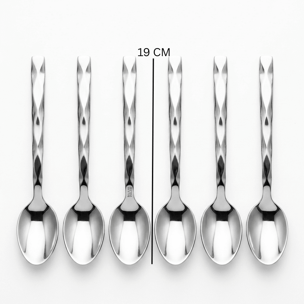 Stainless Steel Spoon Set of 6 - 19cm - Al Kabayel Discount CentreStainless Steel Spoon Set of 6 - 19cmSpoonsAKDCAl Kabayel Discount Centre