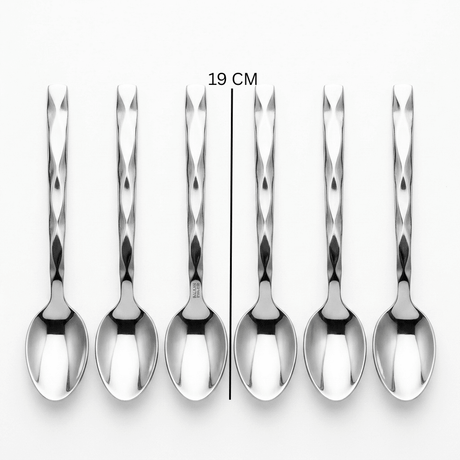 Stainless Steel Spoon Set of 6 - 19cm - Al Kabayel Discount CentreStainless Steel Spoon Set of 6 - 19cmSpoonsAKDCAl Kabayel Discount Centre