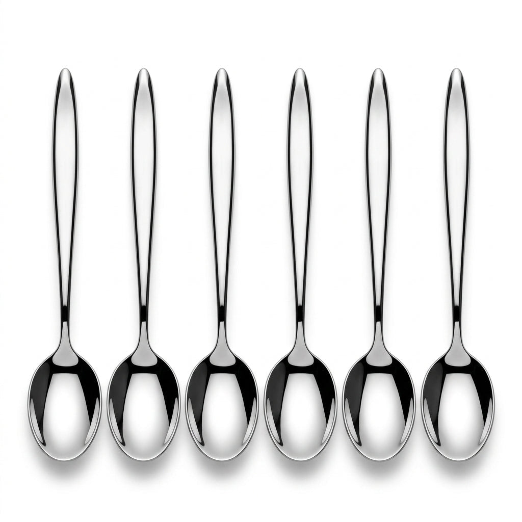 Stainless Steel Spoon Set of 6 - 20cm Silver - Al Kabayel Discount CentreStainless Steel Spoon Set of 6 - 20cm SilverSpoonsAKDCAl Kabayel Discount Centre