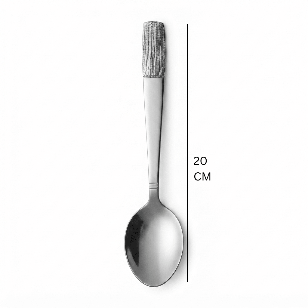 Stainless Steel Spoon Set of 6 – 20cm Silver - Al Kabayel Discount CentreStainless Steel Spoon Set of 6 – 20cm SilverSpoonsAKDCAl Kabayel Discount Centre