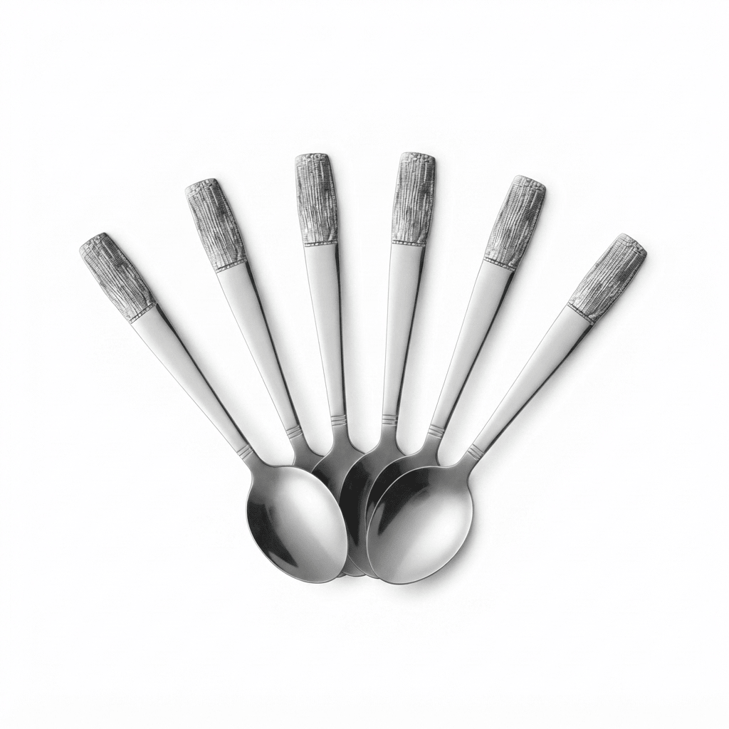 Stainless Steel Spoon Set of 6 – 20cm Silver - Al Kabayel Discount CentreStainless Steel Spoon Set of 6 – 20cm SilverSpoonsAKDCAl Kabayel Discount Centre