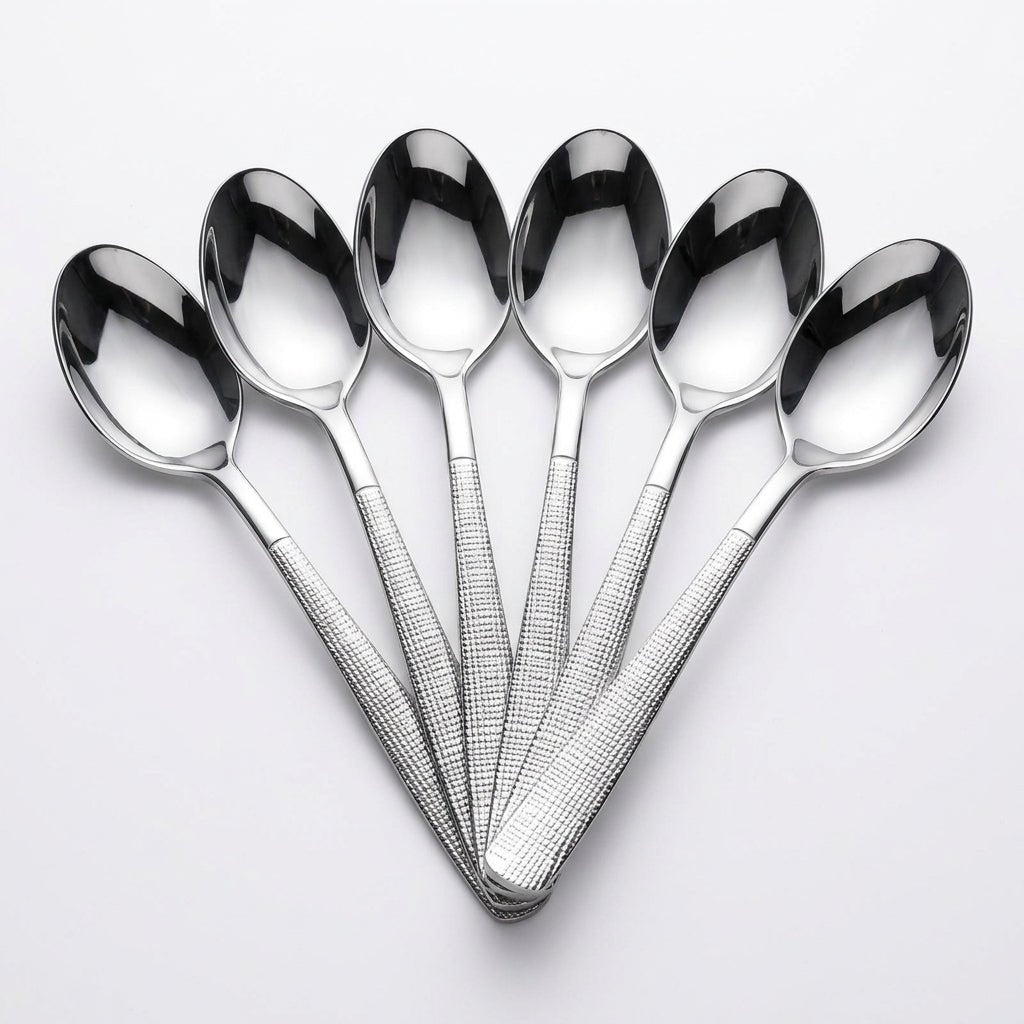 Stainless Steel Spoon Set of 6 - 20cm Silver - Al Kabayel Discount CentreStainless Steel Spoon Set of 6 - 20cm SilverSpoonsAKDCAl Kabayel Discount Centre