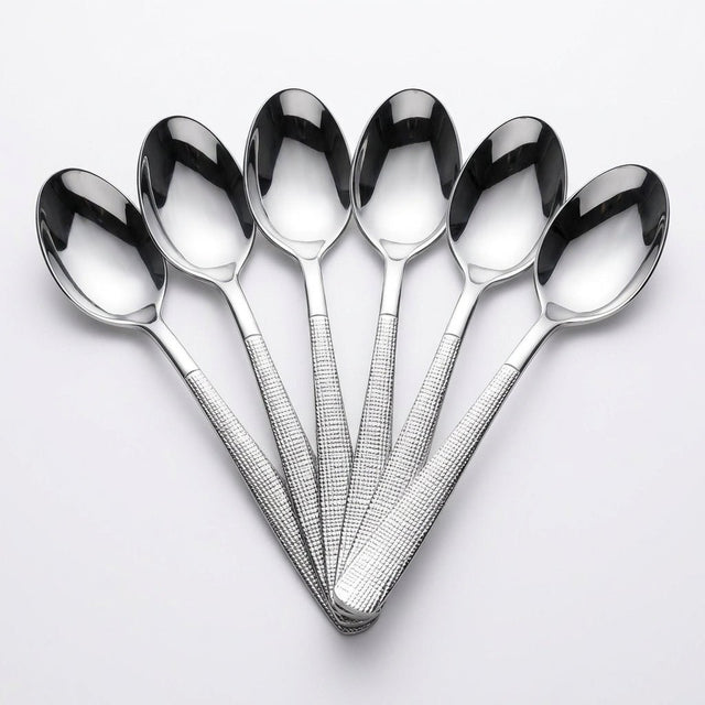 Stainless Steel Spoon Set of 6 - 20cm Silver - Al Kabayel Discount CentreStainless Steel Spoon Set of 6 - 20cm SilverSpoonsAKDCAl Kabayel Discount Centre