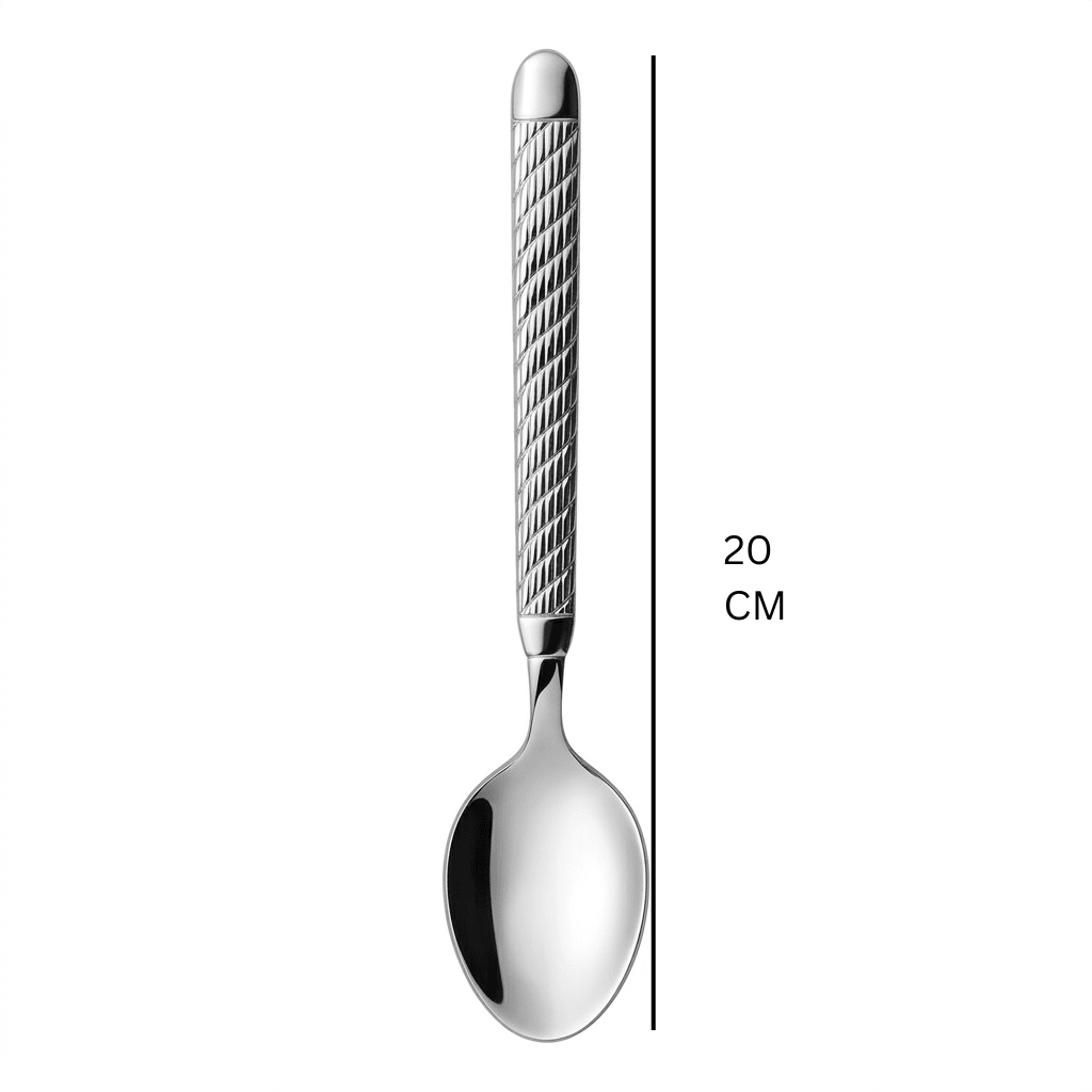 Stainless Steel Spoon Set of 6 - 20cm Silver - Al Kabayel Discount CentreStainless Steel Spoon Set of 6 - 20cm SilverSpoonsAKDCAl Kabayel Discount Centre
