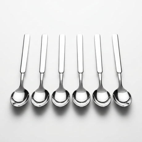Stainless Steel Spoon Set of 6 - 21cm Silver - Al Kabayel Discount CentreStainless Steel Spoon Set of 6 - 21cm SilverSpoonsAKDCAl Kabayel Discount Centre