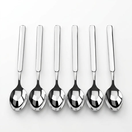 Stainless Steel Spoon Set of 6 - 21cm Silver - Al Kabayel Discount CentreStainless Steel Spoon Set of 6 - 21cm SilverSpoonsAKDCAl Kabayel Discount Centre