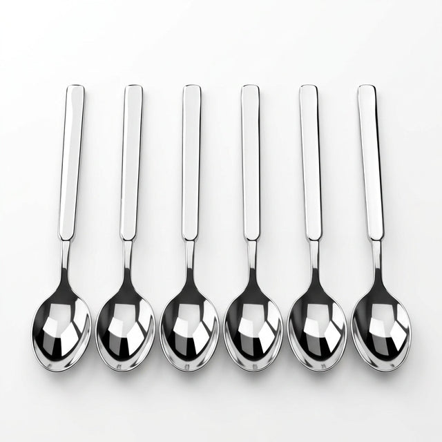 Stainless Steel Spoon Set of 6 - 21cm Silver - Al Kabayel Discount CentreStainless Steel Spoon Set of 6 - 21cm SilverSpoonsAKDCAl Kabayel Discount Centre
