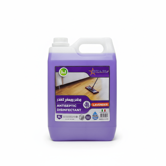 Star's 3 - in - 1 Lavender Antiseptic Disinfectant 5L – Multi - Purpose Hygiene Solution - Al Kabayel Discount CentreStar's 3 - in - 1 Lavender Antiseptic Disinfectant 5L – Multi - Purpose Hygiene SolutionHousehold CleaningStar'sAl Kabayel Discount Centre