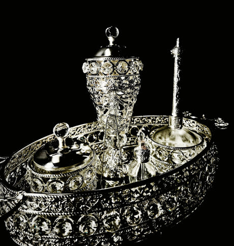 Steel Incense Burner Set With Oval Stand Silver - Al Kabayel Discount CentreSteel Incense Burner Set With Oval Stand SilverHome Décor AccentsAKDCAl Kabayel Discount Centre
