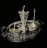 Steel Incense Burner Set With Oval Stand Silver - Al Kabayel Discount CentreSteel Incense Burner Set With Oval Stand SilverHome Décor AccentsAKDCAl Kabayel Discount Centre