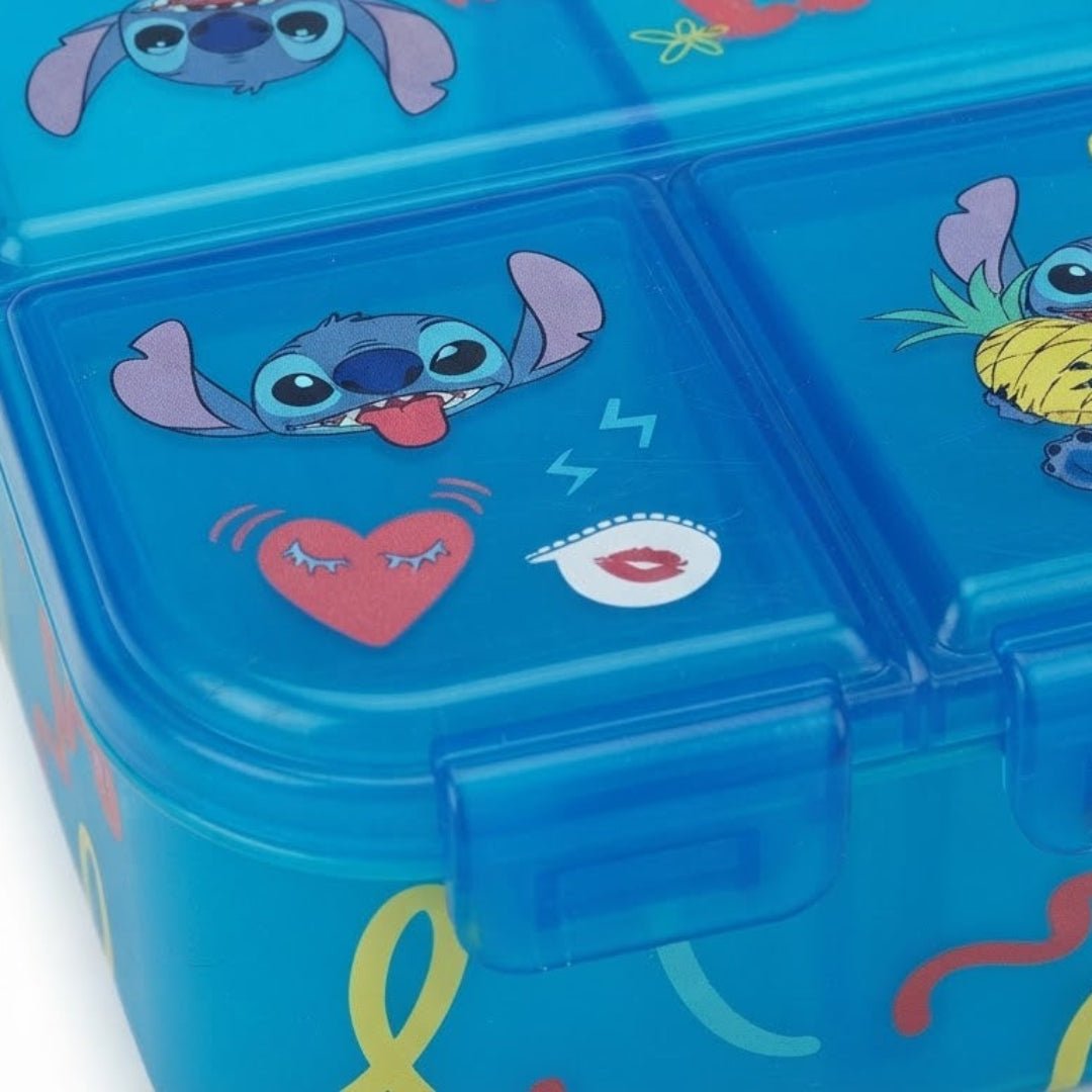 Stor Blue Stitch 3-Section Plastic Lunch Box - 17×13cm - Al Kabayel Discount CentreStor Blue Stitch 3-Section Plastic Lunch Box - 17×13cmLunch BoxSTORAl Kabayel Discount Centre