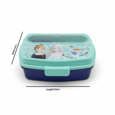 Stor Disney Teal & Navy Blue Frozen Plastic Lunch Box - 17×13 cm - Al Kabayel Discount CentreStor Disney Teal & Navy Blue Frozen Plastic Lunch Box - 17×13 cmLunch BoxSTORAl Kabayel Discount Centre