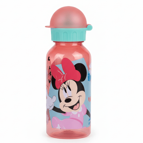 Stor Minnie Mouse Reusable Plastic Water Bottle Pink 370ml Kids Drinking Bottle BPA Free School Bottle - Al Kabayel Discount CentreStor Minnie Mouse Reusable Plastic Water Bottle Pink 370ml Kids Drinking Bottle BPA Free School BottleWater BottlesSTORAl Kabayel Discount Centre
