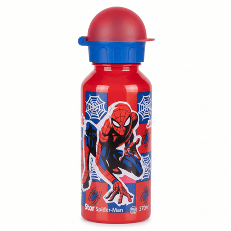 Stor Spider - Man Reusable Plastic Water Bottle Red 370ml Kids Drinking Bottle BPA Free School Bottle - Al Kabayel Discount CentreStor Spider - Man Reusable Plastic Water Bottle Red 370ml Kids Drinking Bottle BPA Free School BottleWater BottlesSTORAl Kabayel Discount Centre