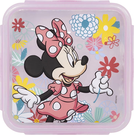 STOR Square Hermetic Food Container 750ml, Minnie Mouse Spring Look - Al Kabayel Discount CentreSTOR Square Hermetic Food Container 750ml, Minnie Mouse Spring LookFood ContainersSTORAl Kabayel Discount Centre