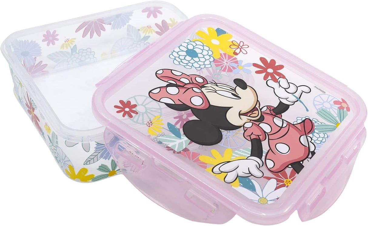 STOR Square Hermetic Food Container 750ml, Minnie Mouse Spring Look - Al Kabayel Discount CentreSTOR Square Hermetic Food Container 750ml, Minnie Mouse Spring LookFood ContainersSTORAl Kabayel Discount Centre