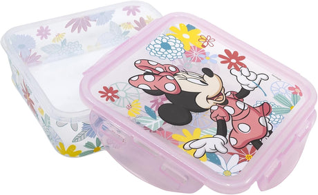 STOR Square Hermetic Food Container 750ml, Minnie Mouse Spring Look - Al Kabayel Discount CentreSTOR Square Hermetic Food Container 750ml, Minnie Mouse Spring LookFood ContainersSTORAl Kabayel Discount Centre