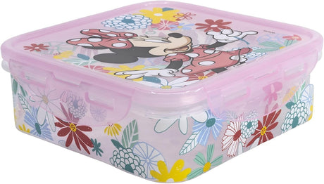 STOR Square Hermetic Food Container 750ml, Minnie Mouse Spring Look - Al Kabayel Discount CentreSTOR Square Hermetic Food Container 750ml, Minnie Mouse Spring LookFood ContainersSTORAl Kabayel Discount Centre