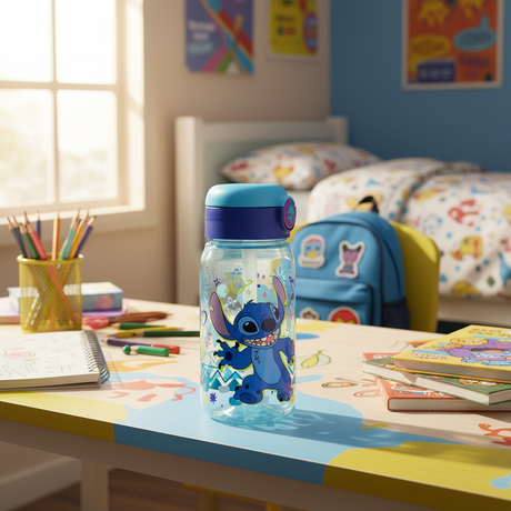 Stor Stitch Reusable Plastic Water Bottle Blue 510ml Kids Drinking Bottle BPA Free School Bottle - Al Kabayel Discount CentreStor Stitch Reusable Plastic Water Bottle Blue 510ml Kids Drinking Bottle BPA Free School BottleWater BottlesSTORAl Kabayel Discount Centre