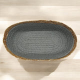Storage Baskets Oval Shallow Storage Mini Cotton Rope Empty Decorative Basket Montessori Little Organizer Bins for Grey 23cmX15cmX6CM - (Small) - Al Kabayel Discount CentreStorage Baskets Oval Shallow Storage Mini Cotton Rope Empty Decorative Basket Montessori Little Organizer Bins for Grey 23cmX15cmX6CM - (Small)RattanAKDCAl Kabayel Discount Centre