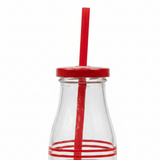 Striped Glass Bottle with Straw Lid – 350ml - Al Kabayel Discount CentreStriped Glass Bottle with Straw Lid – 350mlWater BottlesAKDCAl Kabayel Discount Centre