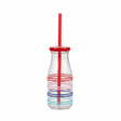 Striped Glass Bottle with Straw Lid – 350ml - Al Kabayel Discount CentreStriped Glass Bottle with Straw Lid – 350mlWater BottlesAKDCAl Kabayel Discount Centre