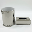 Stylish Acrylic Dustbin with Silver Base and Matching Tissue Box Set – Contemporary Design – 27 × 22 cm & 26 × 13 cm - Al Kabayel Discount CentreStylish Acrylic Dustbin with Silver Base and Matching Tissue Box Set – Contemporary Design – 27 × 22 cm & 26 × 13 cmOrganizers & AccessoriesAKDCAl Kabayel Discount Centre