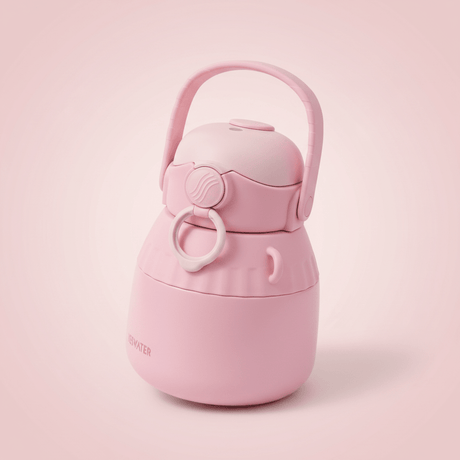 Stylish Pink Stainless Steel Vacuum Insulated Water Bottle with Easy Carry Handle 1000ml - Al Kabayel Discount CentreStylish Pink Stainless Steel Vacuum Insulated Water Bottle with Easy Carry Handle 1000mlWater BottlesAKDCAl Kabayel Discount Centre