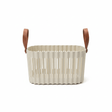 Sun Plast Plastic Basket with Handle - 15 × 27 × 18 cm - Grey / Cream - Al Kabayel Discount CentreSun Plast Plastic Basket with Handle - 15 × 27 × 18 cm - Grey / CreamOrganizers & AccessoriesSUNPLASTAl Kabayel Discount Centre