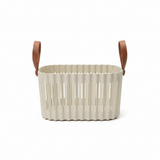 Sun Plast Plastic Basket with Handle - 15 × 27 × 18 cm - Grey / Cream - Al Kabayel Discount CentreSun Plast Plastic Basket with Handle - 15 × 27 × 18 cm - Grey / CreamOrganizers & AccessoriesSUNPLASTAl Kabayel Discount Centre