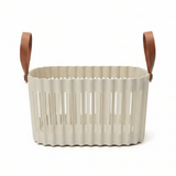 Sun Plast Plastic Basket with Handle - 18 × 30 × 20 cm - Grey / Cream - Al Kabayel Discount CentreSun Plast Plastic Basket with Handle - 18 × 30 × 20 cm - Grey / CreamOrganizers & AccessoriesSUNPLASTAl Kabayel Discount Centre