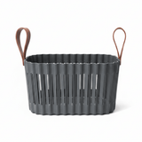 Sun Plast Plastic Basket with Handle - 18 × 30 × 20 cm - Grey / Cream - Al Kabayel Discount CentreSun Plast Plastic Basket with Handle - 18 × 30 × 20 cm - Grey / CreamOrganizers & AccessoriesSUNPLASTAl Kabayel Discount Centre