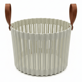 Sun Plast Ribbed Plastic Basket with Handles - 18×24cm - Grey / Brown - Al Kabayel Discount CentreSun Plast Ribbed Plastic Basket with Handles - 18×24cm - Grey / BrownOrganizers & AccessoriesSUN PLASTAl Kabayel Discount Centre