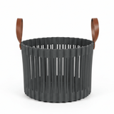 Sun Plast Ribbed Plastic Basket with Handles - 18×24cm - Grey / Brown - Al Kabayel Discount CentreSun Plast Ribbed Plastic Basket with Handles - 18×24cm - Grey / BrownOrganizers & AccessoriesSUN PLASTAl Kabayel Discount Centre