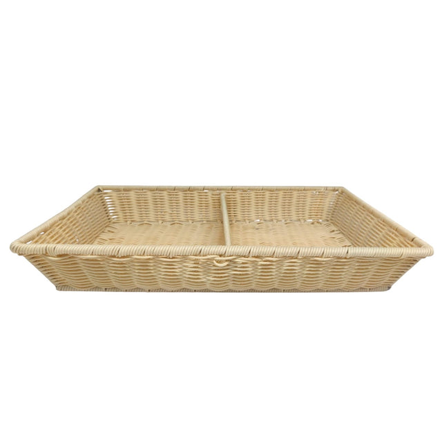 Sunnex Rectangle Wire Basket Duty Wire Divider - 53cmX32cmX8cm - (Beige) - Al Kabayel Discount CentreSunnex Rectangle Wire Basket Duty Wire Divider - 53cmX32cmX8cm - (Beige)RattansSUNNEXAl Kabayel Discount Centre
