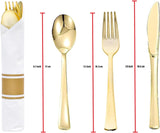 Sunny 6pc Plastic Pre - Rolled Cutlery and Napkin Set, Each Set Include - 1pc Knife,1pc Fork,1pc Spoon,1pc Napkin, Gold - Al Kabayel Discount CentreSunny 6pc Plastic Pre - Rolled Cutlery and Napkin Set, Each Set Include - 1pc Knife,1pc Fork,1pc Spoon,1pc Napkin, GoldDisposablesSUNNYAl Kabayel Discount Centre
