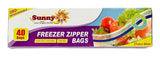 Sunny Zipper Bags 27cm*30cm, 40 Bags, Extra Thick, Easy Lock&Open, Oxo - Biodegradable - Al Kabayel Discount CentreSunny Zipper Bags 27cm*30cm, 40 Bags, Extra Thick, Easy Lock&Open, Oxo - BiodegradableJars & Food SaversSUNNYAl Kabayel Discount Centre