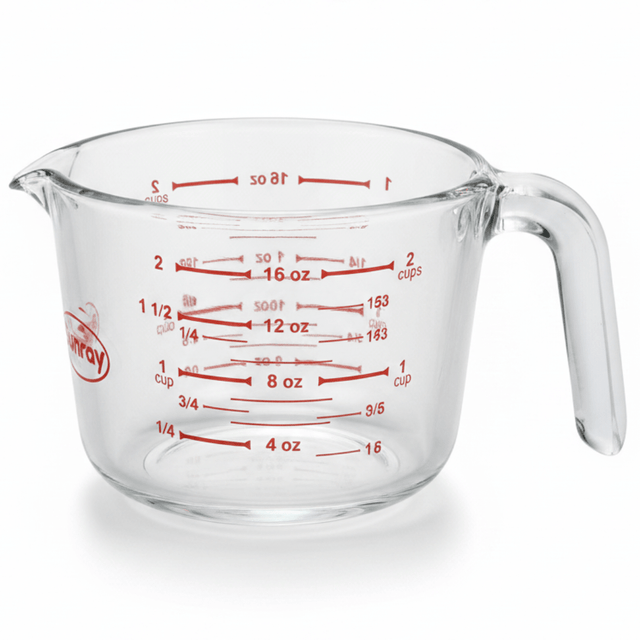 Sunray Glass Measuring Cup 500ml | Dual Scale Oz & Cups | Heat Resistant Borosilicate Glass - Al Kabayel Discount CentreSunray Glass Measuring Cup 500ml | Dual Scale Oz & Cups | Heat Resistant Borosilicate GlassMeasuring Cups & SpoonsSUNRAYAl Kabayel Discount Centre