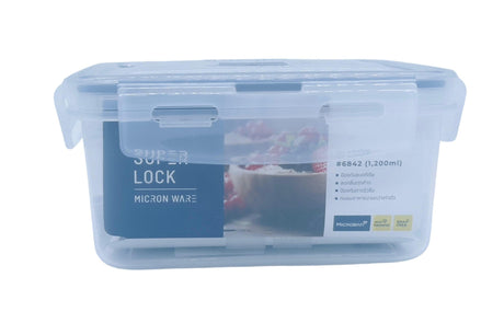 SUPER LOCK Air - Tight Food Container 1200ml, 17cm*17cm*8cm - Al Kabayel Discount CentreSUPER LOCK Air - Tight Food Container 1200ml, 17cm*17cm*8cmFood ContainersSUPER LOCKAl Kabayel Discount Centre