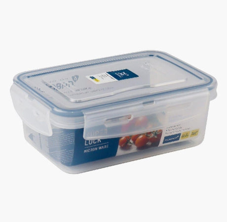SUPER LOCK Air - Tight Rectangilar Food Container 1000ml, 13.5cm*19cm*17cm - Al Kabayel Discount CentreSUPER LOCK Air - Tight Rectangilar Food Container 1000ml, 13.5cm*19cm*17cmFood ContainersSUPER LOCKAl Kabayel Discount Centre