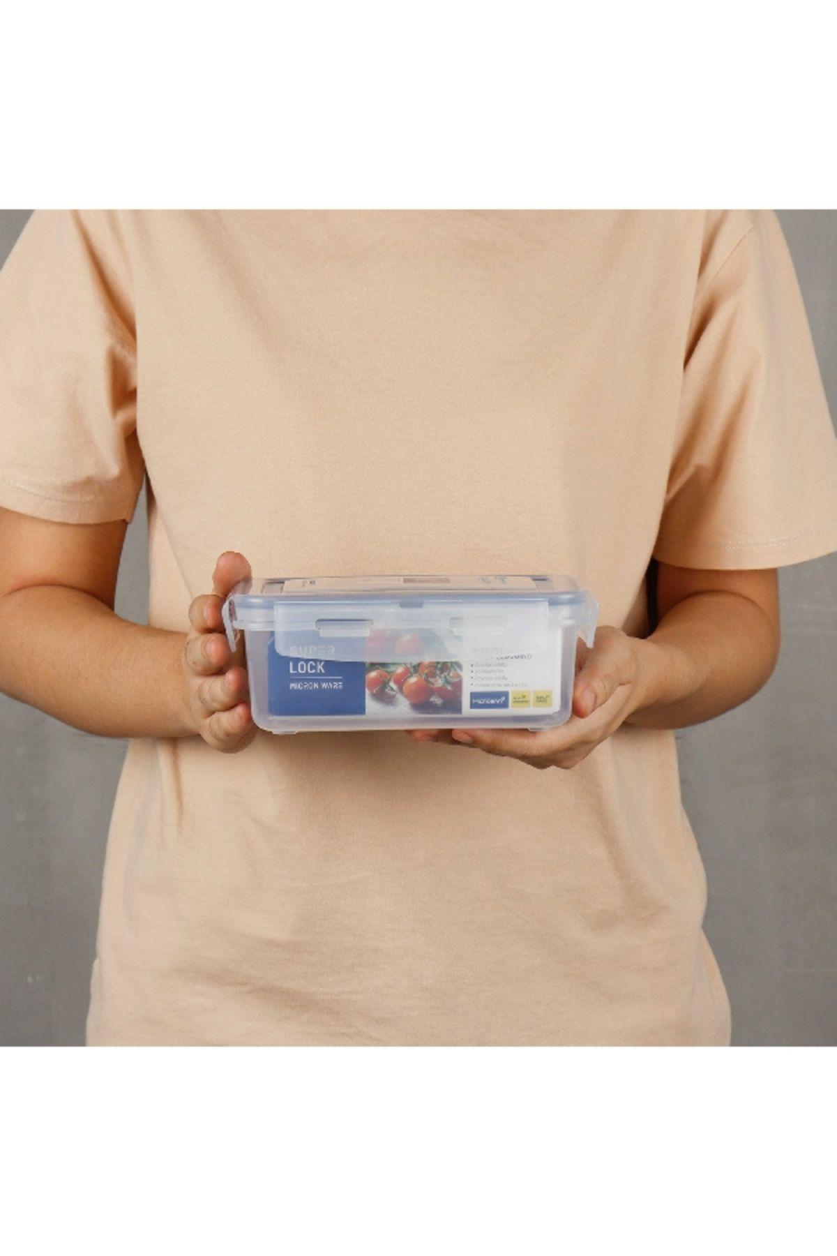 SUPER LOCK Air - Tight Rectangilar Food Container 1000ml, 13.5cm*19cm*17cm - Al Kabayel Discount CentreSUPER LOCK Air - Tight Rectangilar Food Container 1000ml, 13.5cm*19cm*17cmFood ContainersSUPER LOCKAl Kabayel Discount Centre