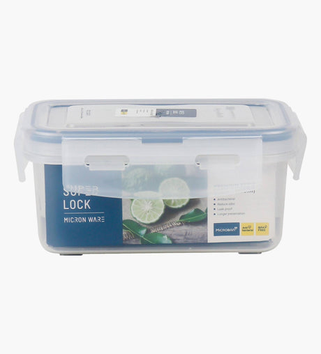 SUPER LOCK Air - Tight Rectangular Food Container 650ml, 10cm*16cm*11.1cm - Al Kabayel Discount CentreSUPER LOCK Air - Tight Rectangular Food Container 650ml, 10cm*16cm*11.1cmFood ContainersSUPER LOCKAl Kabayel Discount Centre