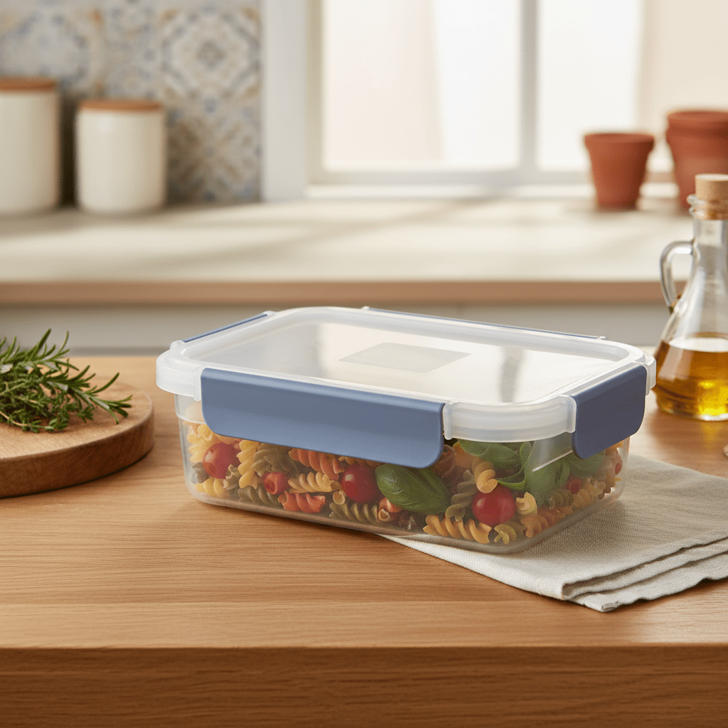 Super Lock Plastic Rectangular Food Container With Lid 1300ml - Blue&Transparent - Al Kabayel Discount CentreSuper Lock Plastic Rectangular Food Container With Lid 1300ml - Blue&TransparentFood ContainersSuper LockAl Kabayel Discount Centre
