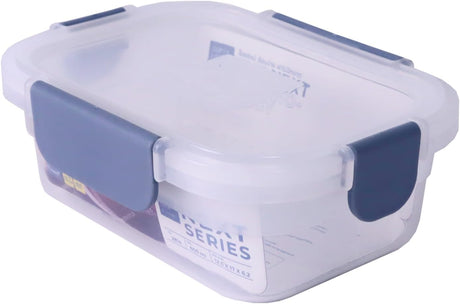 Super Lock Plastic Rectangular Food Container With Lid 600ml - Blue&Transparent - Al Kabayel Discount CentreSuper Lock Plastic Rectangular Food Container With Lid 600ml - Blue&TransparentFood ContainersSuper LockAl Kabayel Discount Centre