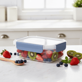 Super Lock Plastic Rectangular Food Container With Lid 900ml - Blue&Transparent - Al Kabayel Discount CentreSuper Lock Plastic Rectangular Food Container With Lid 900ml - Blue&TransparentFood ContainersSuper LockAl Kabayel Discount Centre
