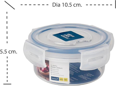 Super Lock Plastic Round Food Container With Lid 250ml - Blue&Transparent - Al Kabayel Discount CentreSuper Lock Plastic Round Food Container With Lid 250ml - Blue&TransparentFood ContainersSuper LockAl Kabayel Discount Centre