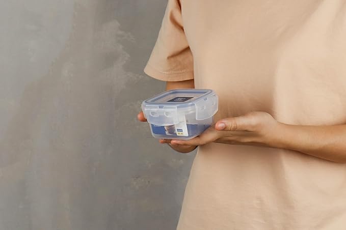 Super Lock Plastic Square Food Container With Lid 225ml - Blue&Transparent - Al Kabayel Discount CentreSuper Lock Plastic Square Food Container With Lid 225ml - Blue&TransparentFood ContainersSuper LockAl Kabayel Discount Centre