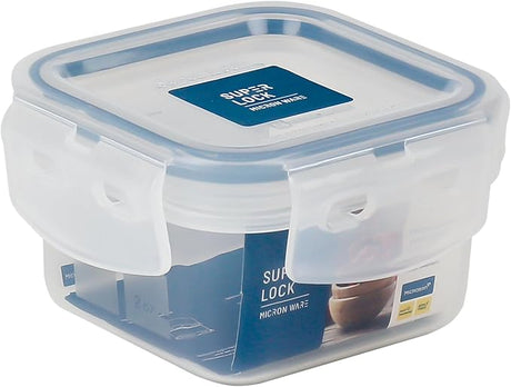 Super Lock Plastic Square Food Container With Lid 225ml - Blue&Transparent - Al Kabayel Discount CentreSuper Lock Plastic Square Food Container With Lid 225ml - Blue&TransparentFood ContainersSuper LockAl Kabayel Discount Centre
