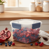 Super Lock Plastic Square Food Container With Lid1500ml - Blue&Transparent - Al Kabayel Discount CentreSuper Lock Plastic Square Food Container With Lid1500ml - Blue&TransparentFood ContainersSuper LockAl Kabayel Discount Centre